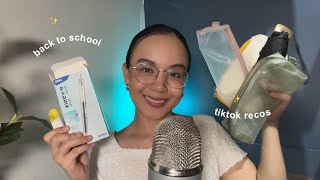 ASMR 10 Minute Back To School Tiktok Recos Part2 🇵🇭