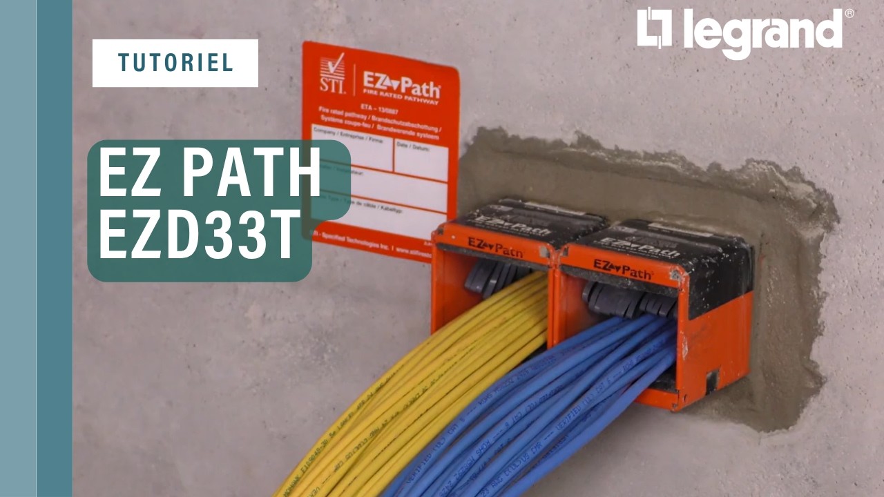 Instructions d'installation EZ Path EZD33T - Legrand Cable Management