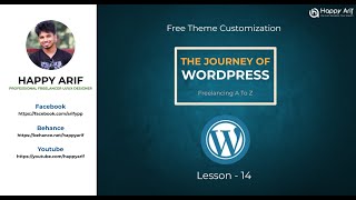 The Journey of WordPress Lesson 14,15 (Part-1) | Bangla | Happy Arif