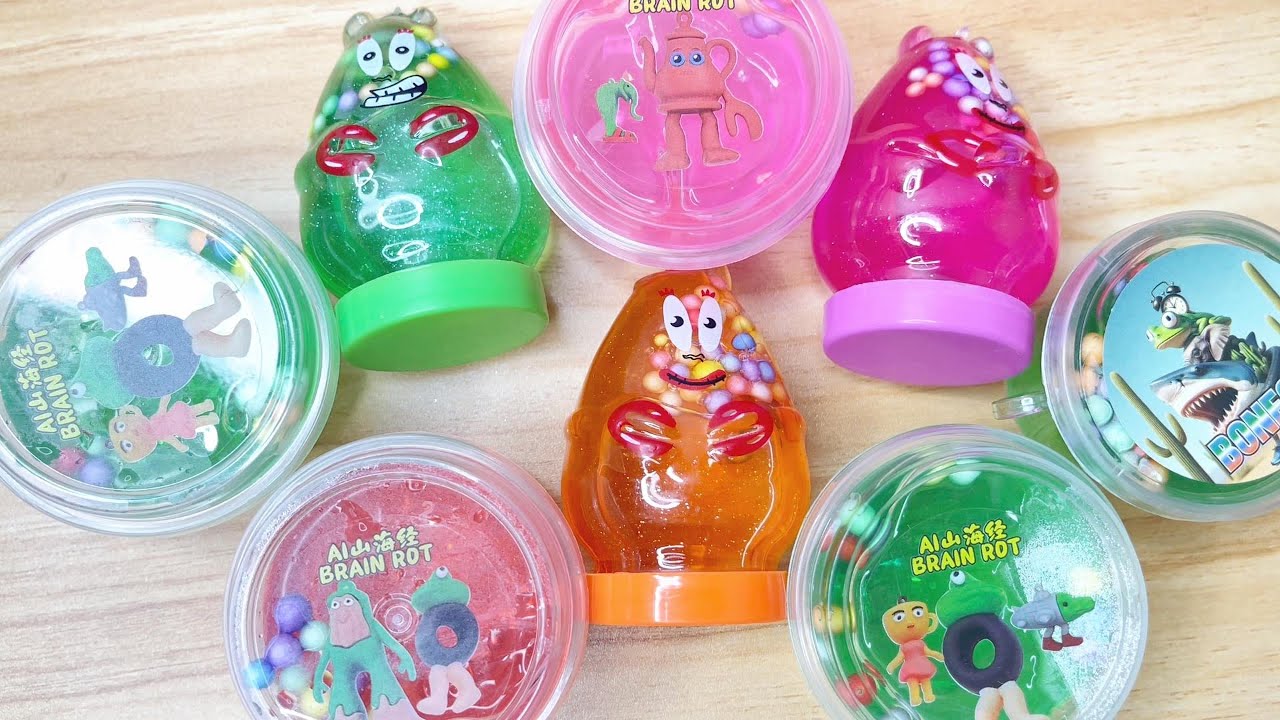 ASMR Slime Factory | Relaxing Brain Rot Characters Chaos & Oddly Satisfying Visuals