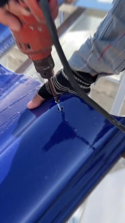 Roof tile installation technique using lightweight steel framing #construction #building #roofing