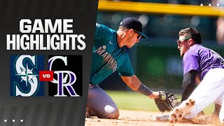 Mariners vs. Rockies Game 1 Highlights (4\/21\/24) | MLB Highlights