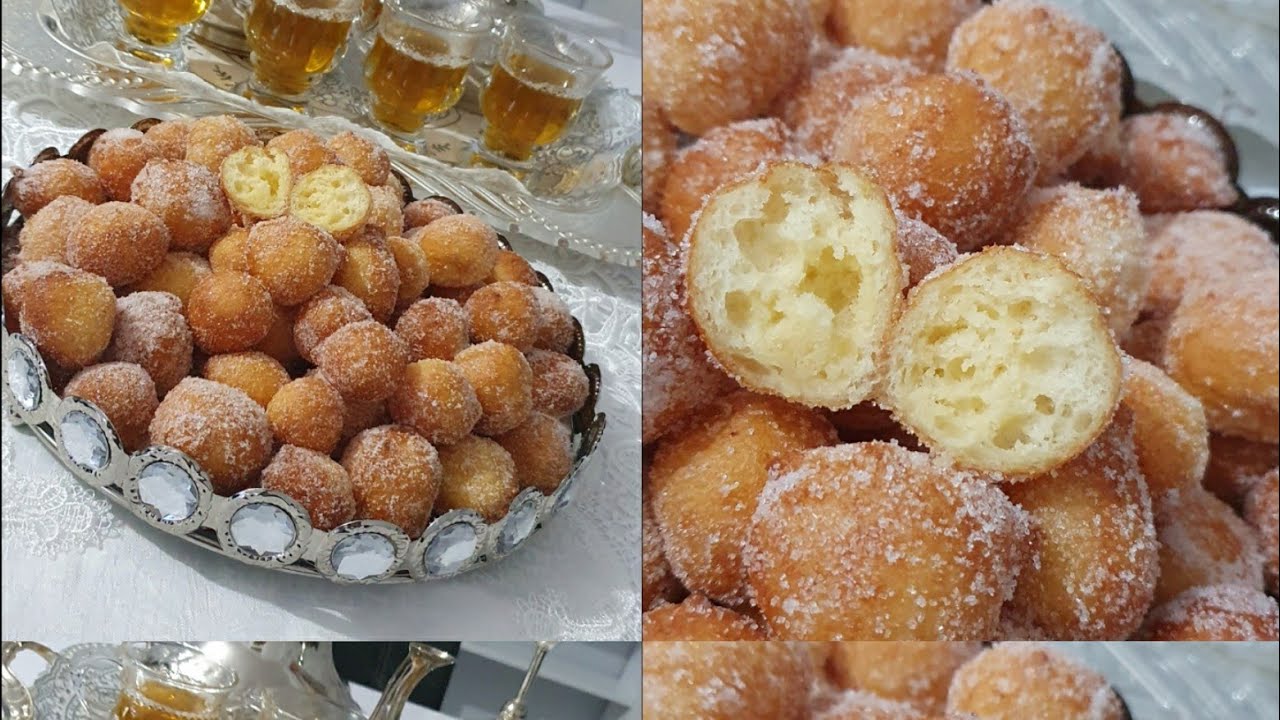 البيني الالماني بلا تخمار سهل التحضير خفيف كالقطن كيذوب فالفم / quarkbällchen