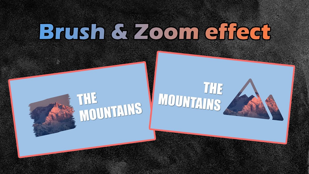 Brush Effect and Zoom Animation - YouTube