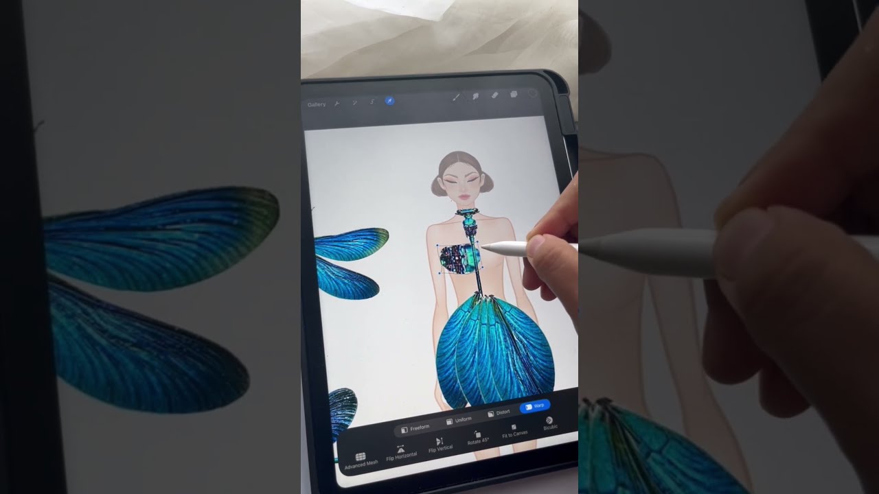 Fashion Design collage by @naresastudio #fashiodesign #fashionillustration #tutorial #procreate