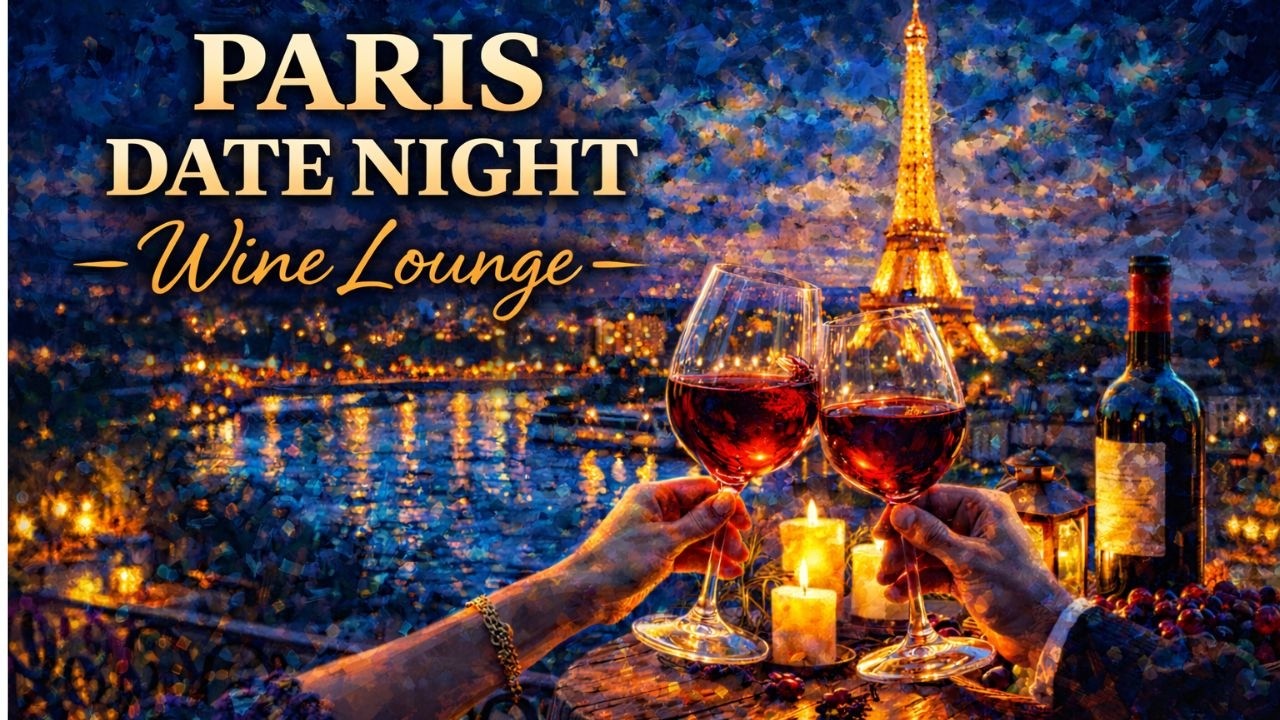 🗼 𝗣𝗔𝗥𝗜𝗦 𝗗𝗔𝗧𝗘 𝗡𝗜𝗚𝗛𝗧 — Romantic Wine Lounge Music | Candlelight Dinner Ambience