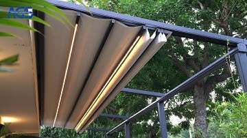 Mái hiên bạt xếp tự động cao cấp | Trinh AGS