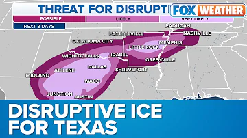 Potentially Dangerous Ice Storms To Hit Parts Of South, Including Texas