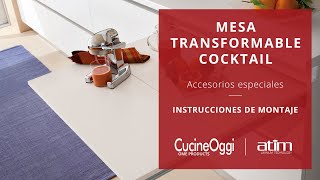 ATIM Mesa Cocktail Transformable - Instrucciones de montaje | CUCINE OGGI