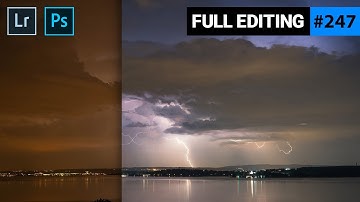 Lightning Storm Photo Blending with Lightroom and Photoshop | QE #247