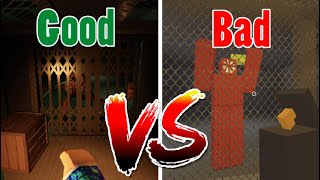 ROBLOX DOORS VS DOORS BUT BAD END CUTSCENE COMPARISON