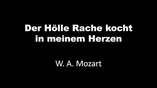 Der Hölle Rache kocht in meinem Herzen (Mozart: Die Zauberflöte) Piano Accompaniment 피아노 반주