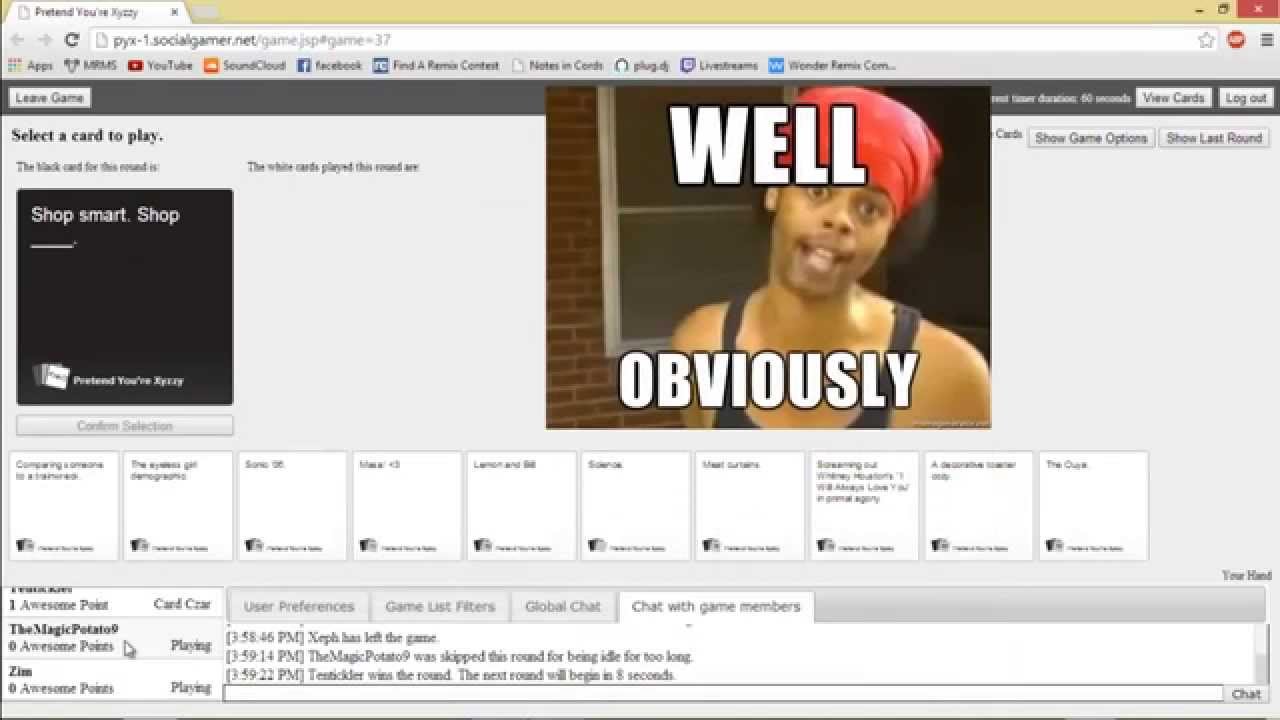 Cards Against Humanity! (Pretend You're Xyzzy) - YouTube