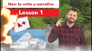 How to Write a Narrative - Narrative Story Mountain - Lesson 1 - Awesome English