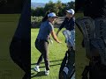 Pre round stretch with Jeeno