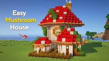 How to Build A Mushroom House from Minecraft Movie - Tutorial