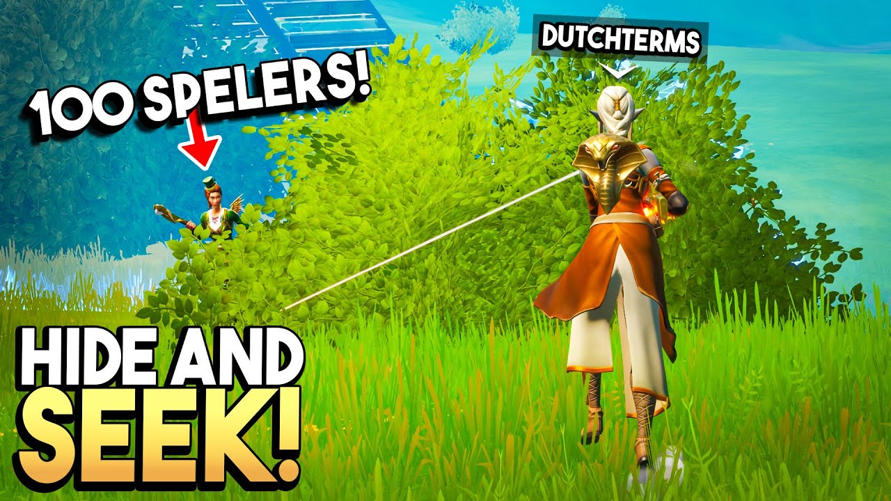 HIDE AND SEEK met 100 SPELERS in Fortnite!