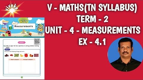 5th maths , term 2 , unit 4 , Ex 4.1