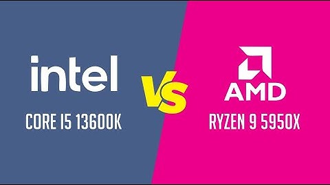 Intel Core i5 13600K vs AMD Ryzen 9 5950X - Apps and games benchmark