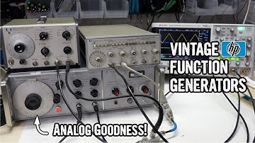 Vintage HP Function Generators: HP 3300A, HP 3310A and HP 3312A