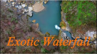 Ilıca Waterfall With Relaxing Music,4K Video