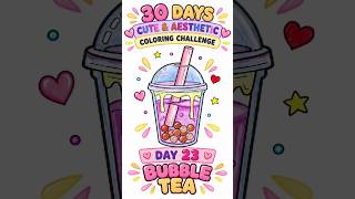 🎨 30 Days Cute & Aesthetic Coloring Challenge – Day 23! 💕🧋
