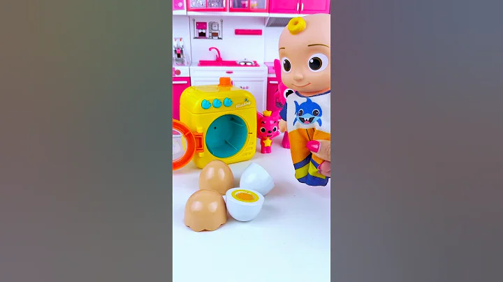 ASMR Toy Unboxing Cocomelon & Pinkfong Washing Machine Set | Satisfying Toy Play with Subeo Toys