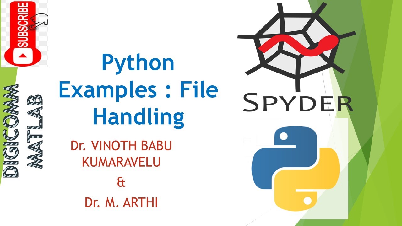 File handling examples by Dr. M. Arthi - YouTube
