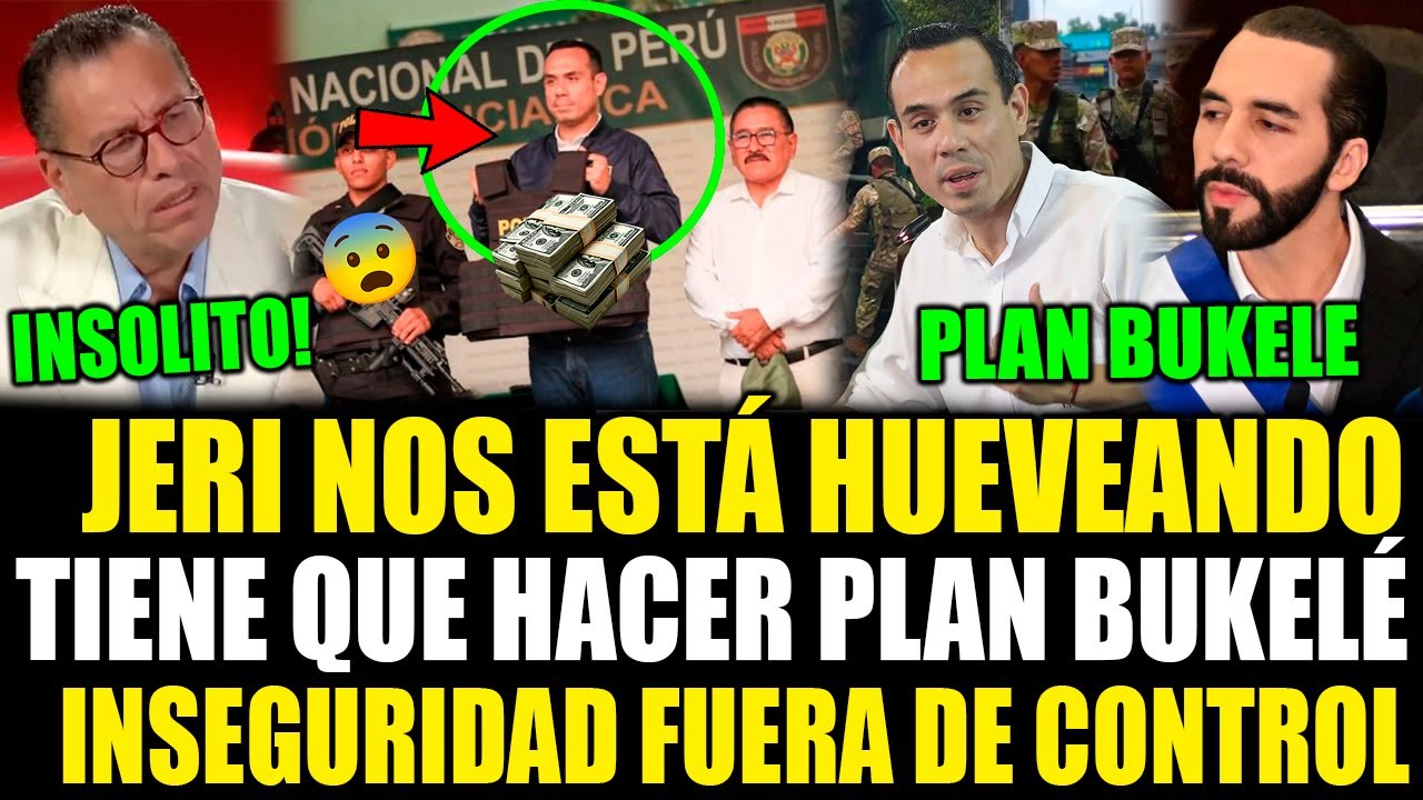ALERTA! José Jerí HUEVEA a todo el Perú con el plan Bukelé y la inseguridad crece más