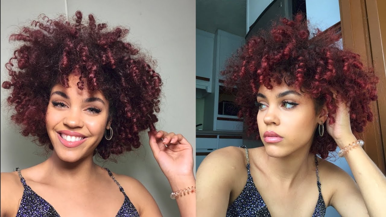 Coloring My Natural Curly Hair Red With Clairol Professionals Textures Tones