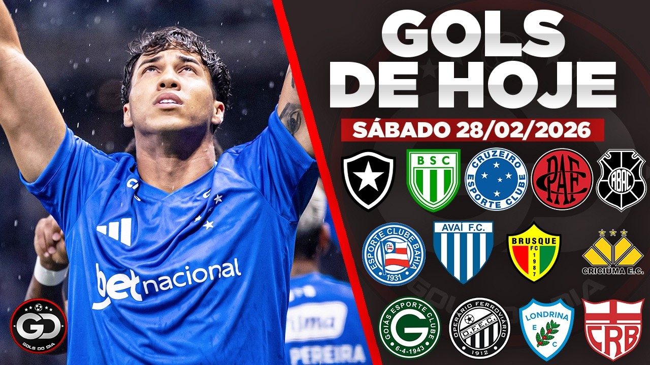 🥅 TODOS OS GOLS DESTE SÁBADO 28/02/2026, GOLS DOS ESTADUAIS, GOLS DE HOJE, GOLS DA RODADA (COMPLETO)