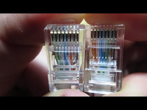 How to make a ethernet crossover cable