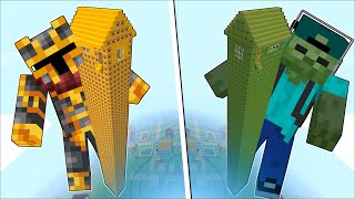 Minecraft DON'T ENTER THE TALLEST MC NAVEED AND MARK THE ZOMBIE TOWER HOUSE MOD !! Minecraft Mods
