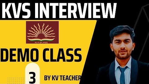 kvs demo class prt means of trasport kvs interview preparation kvs interview tips prt tgt pgt 2023