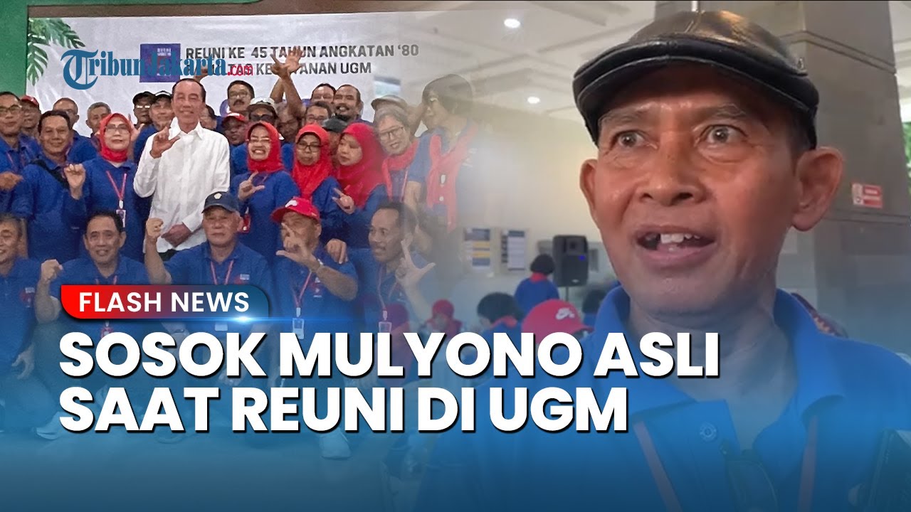 Mulyono Asli Teman Sekampus Jokowi Muncul di Reuni Fakultas Kehutanan UGM, Tegaskan Satu Kampus