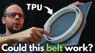 Can you 3D print a functional lathe belt from TPU?