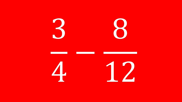 How do u subtract fractions with different denominators