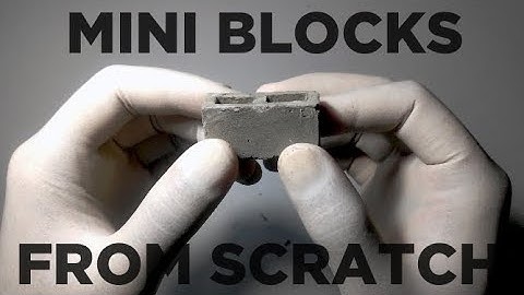 HOW TO MAKE A MINI 1:10 SCALE CINDER BLOCK | From Foamboard to Concrete