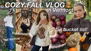 cozy FALL VLOG! checking things off my fall bucket list🧸🍂 & how to romanticize your life this fall