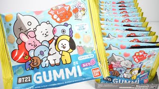 ＢＴ２１グミ『1BOX 開封』GUMMI Gummy candy Sticker BTS 防弾少年団 シール 食玩 Japanese candy toys