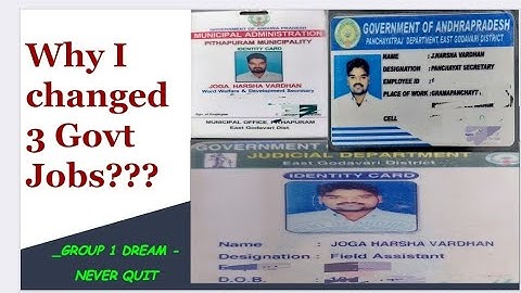 Why I Left 3 Govt Jobs? | Group 1 Dream | APPSC Telugu...