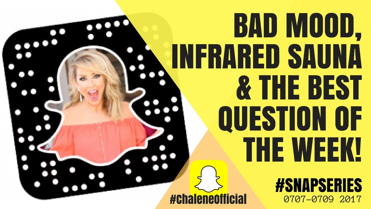 SNAPSERIES: Bad mood, infrared sauna, best question of the week & more! - YouTube
