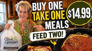 Olive Garden Buy One Take One Deal! $14.99 Feeds Two? Full Review 🍝💰
