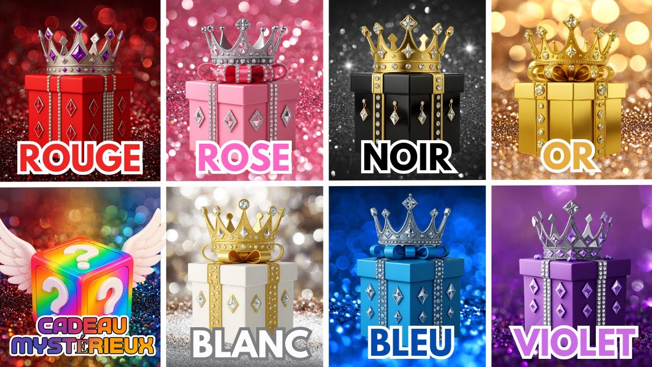 Choisis Ton Cadeau 8 🎁😍🌈👑   Cadeau Surprise! 8 Boîtes Cadeaux 🎁  Quiz Cadeau