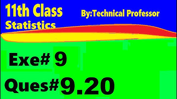 11th class Statistics, ch9, exercise9 , Question 9.20, Binomial and hypergeometric distribution ch#9