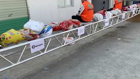 KKMark 400mm K45  5-Chord Linear Aluminum Lighting Truss loading Testing