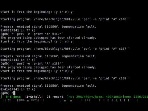 Buffer Overflow No ASLR