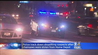Stolen Chainsaws Spark Pursuit For Three Suspects