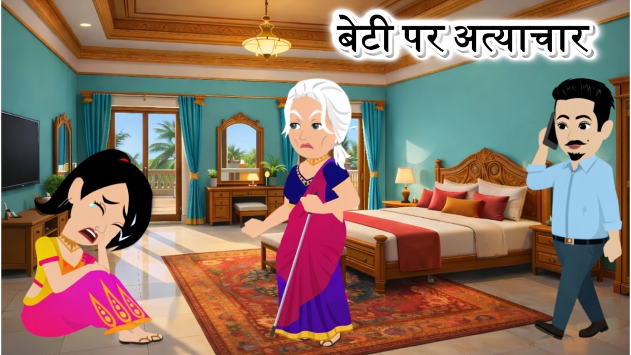 बेटी पर अत्याचार – आखिर कब तक? Beti Par Atyachar | Hearttouching | Cartoon Style | Stories In Hindi