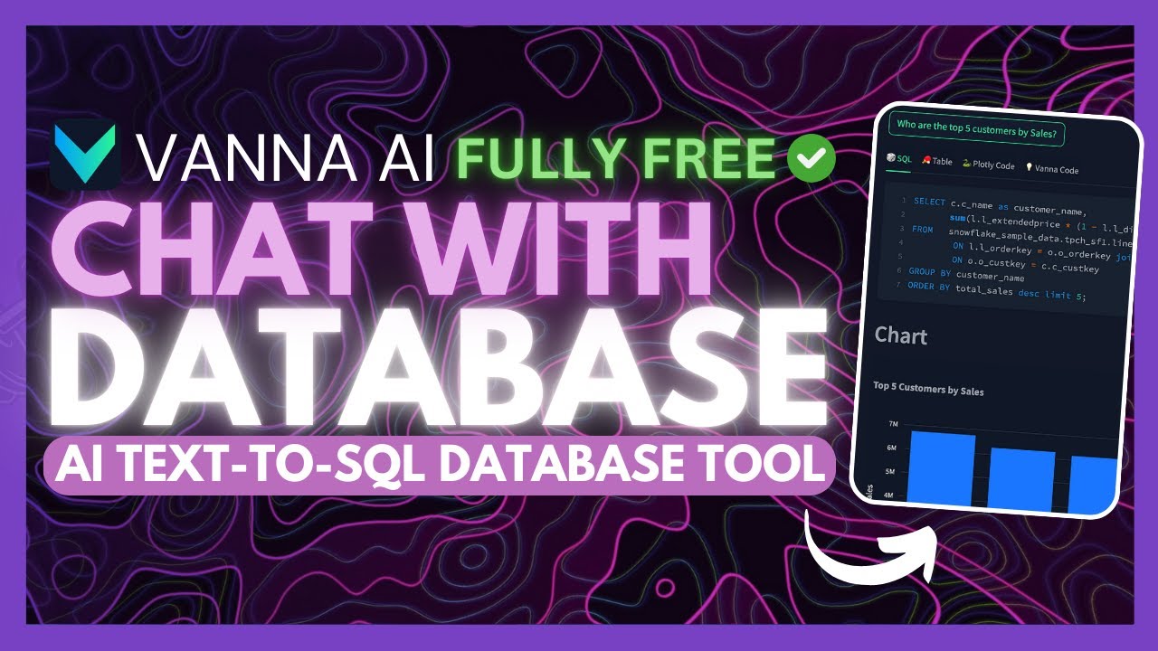Vanna AI: Build SQL AI Chatbots To Talk To Database! (Opensource)
